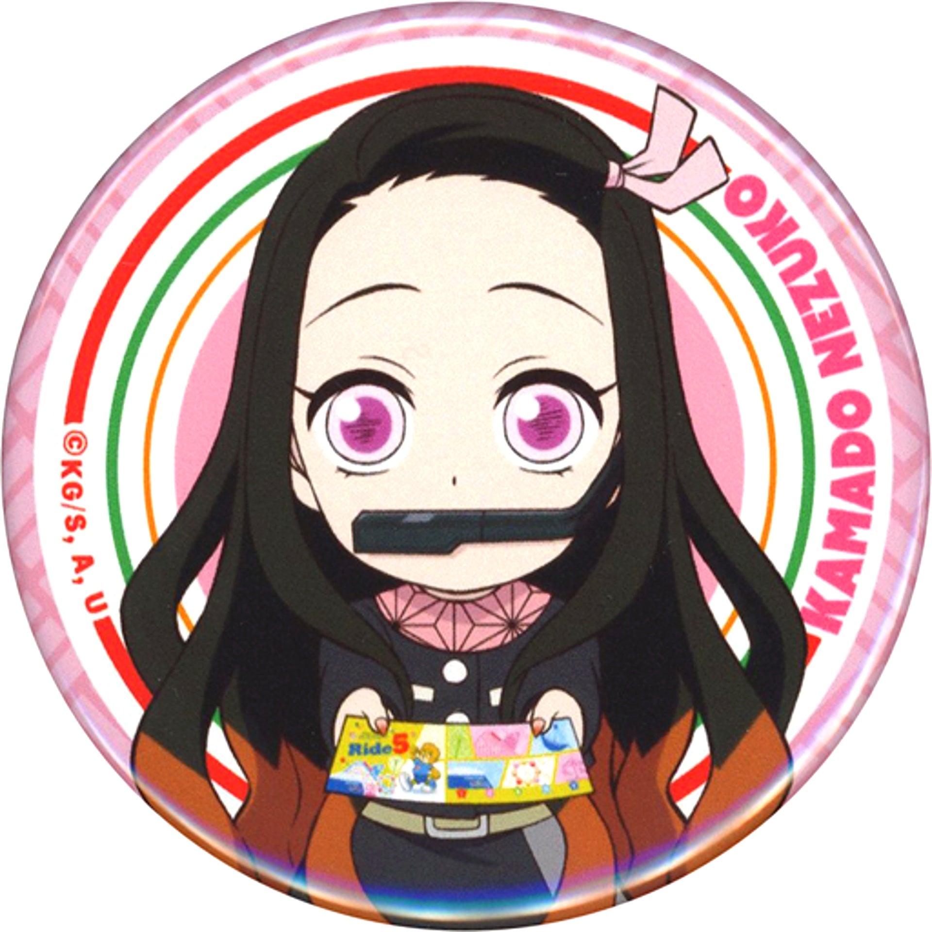 Nezuko Kamado Demon Slayer Trading Button Tokyo Dome City Attractions [USED]