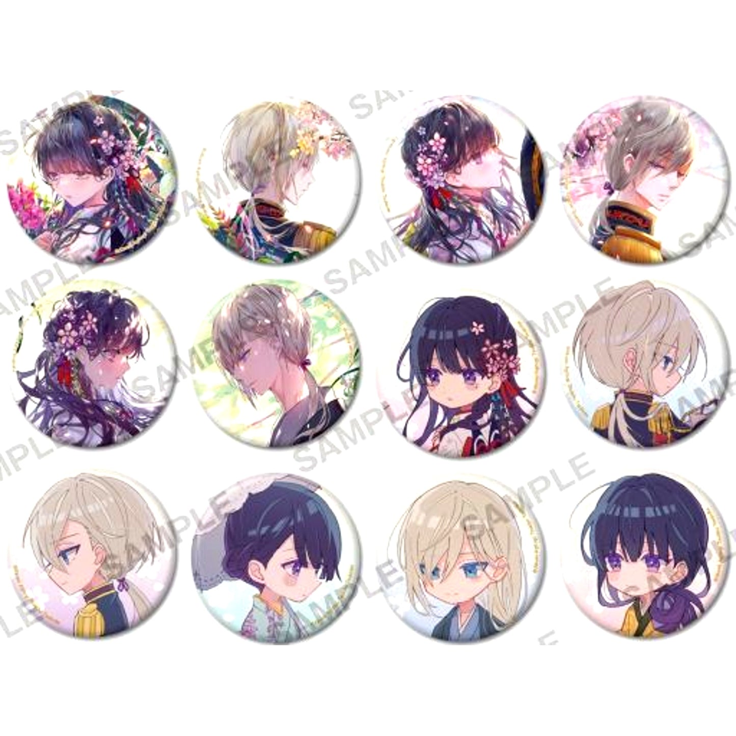 Set of 12 My Happy Marriage Happy Trading Buttons [USED]