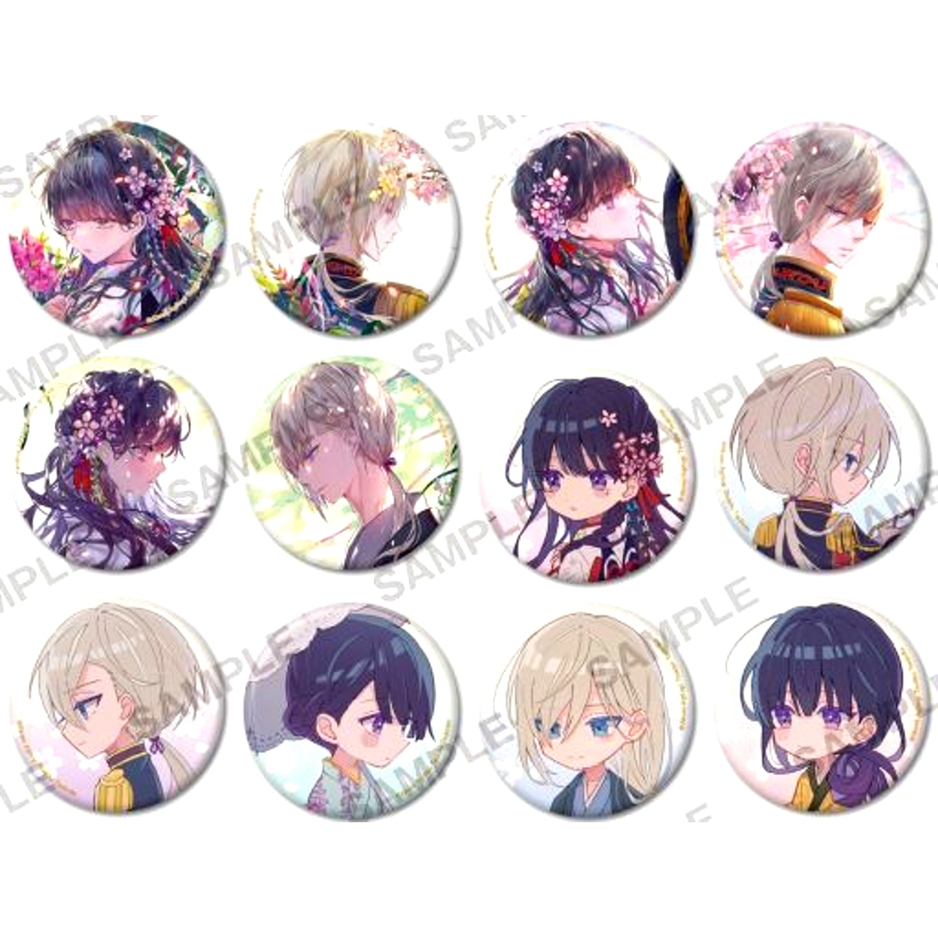 Set of 12 My Happy Marriage Happy Trading Buttons [USED]