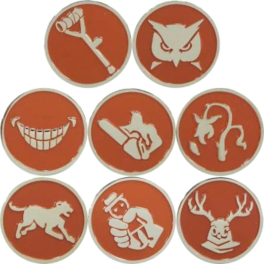Identity V Trading Intrinsic Personality Pins Hunter All 8 Types Set Pins [USED]
