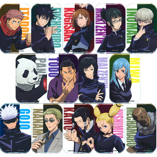 Set of 14 Jujutsu Kaisen Square Metallic Button [USED]