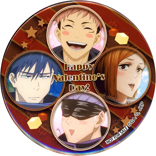 Yuji Itadori & Megumi Fushiguro & Nobara Kugisaki & Satoru Gojo Jujutsu Kaisen Original Button Bonus Priroll Valentine PriCake 2021 [USED]