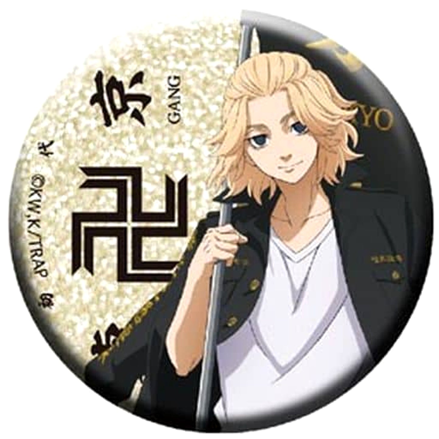 Manjiro Sano Glitter Tokyo Revengers Button Collection [USED]