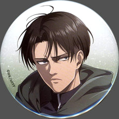 Attack on Titan Levi Ackerman Good Luck! Trading Can Badge Buttons [USED]