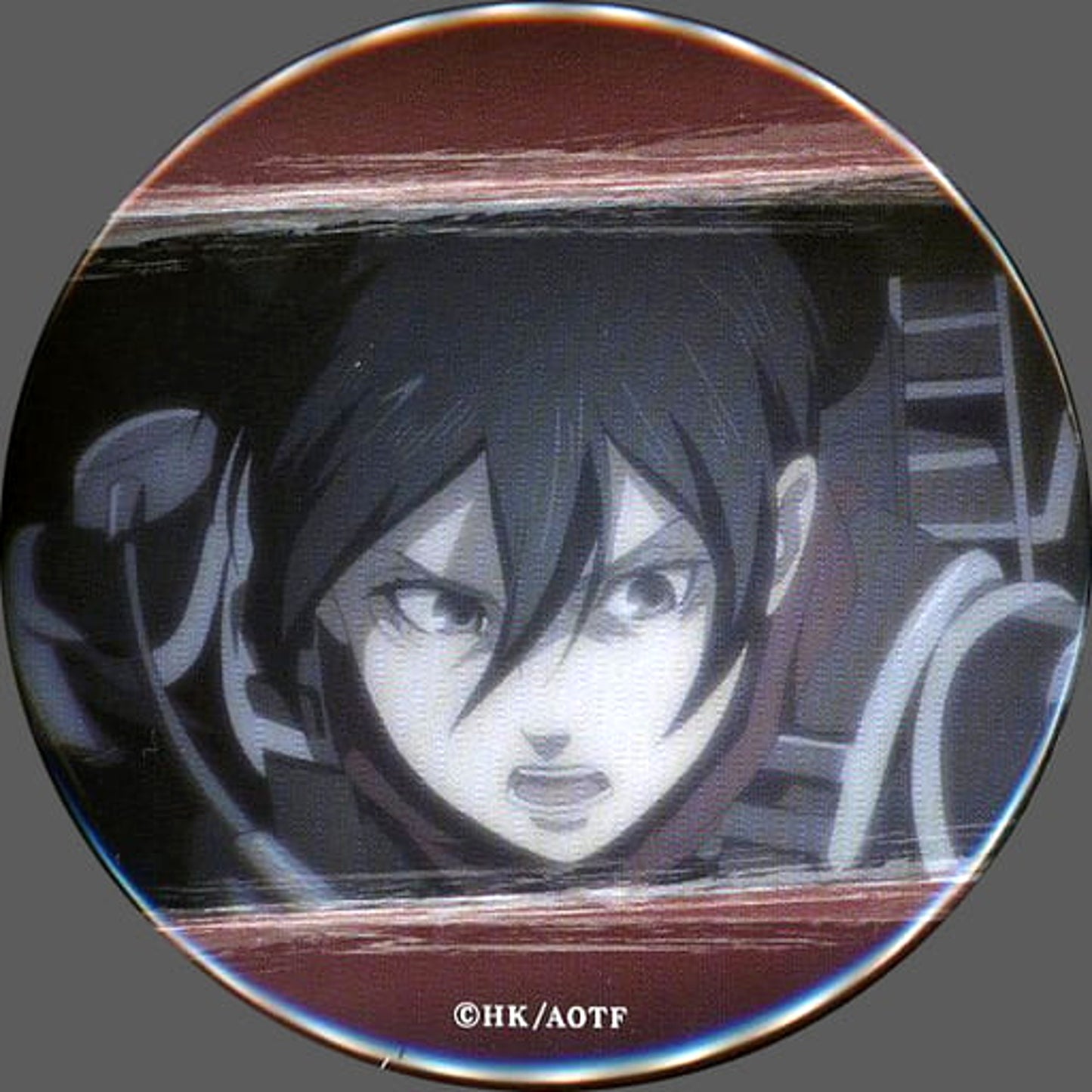 Mikasa Ackerman Battle Attack on Titan Good Luck! Random Button [USED]