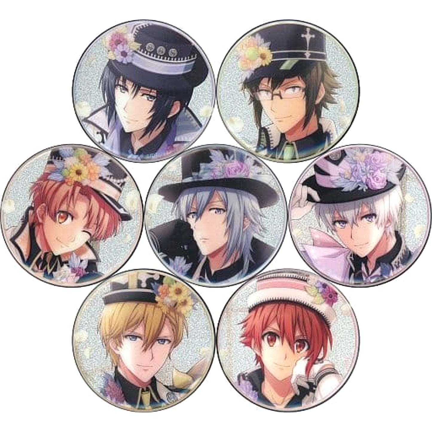Iori Izumi & Others Original Version IDOLiSH7 All 7 Types Set Chara Badge Collection Idolish7 Anniversary 2019 [USED]