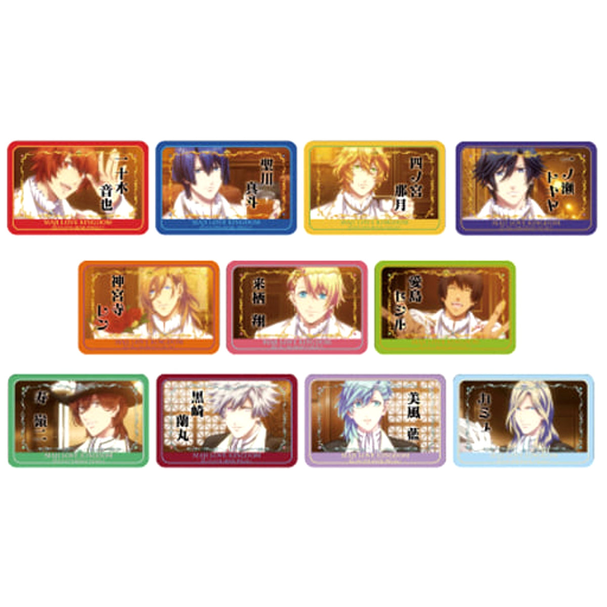 Uta no Prince Sama Movie: Maji Love Kingdom Ren Jinguji & Others Landscape Square Can Badge 01. Shining Office Scene All 11 Types Set Buttons [USED]