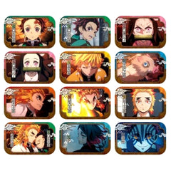Demon Slayer: Kimetsu no Yaiba Nezuko Kamado & Others Round Squiare Can Badge 5 All 12 Types Set Buttons [USED]