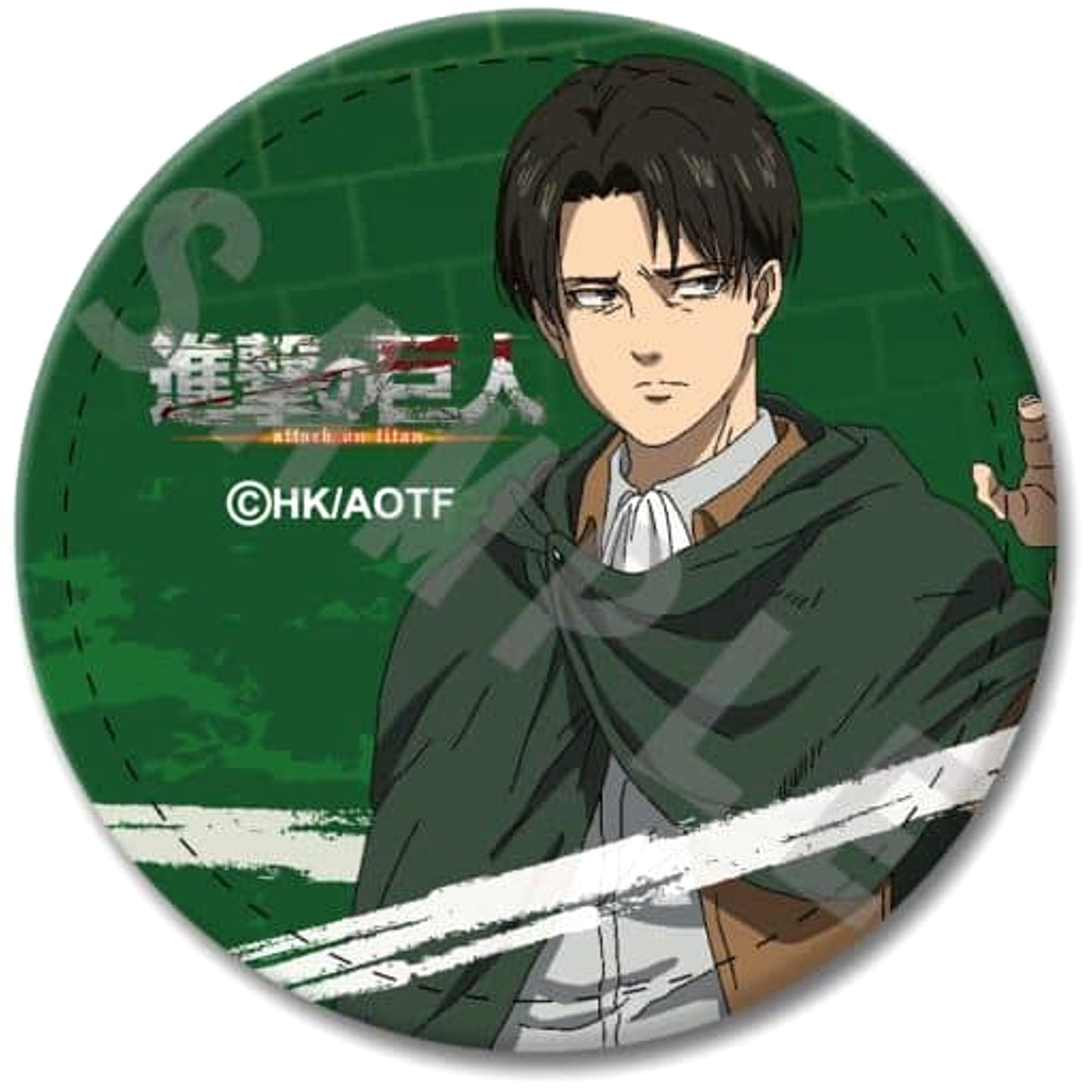 Attack on Titan The Final Season Levi B Leather Badge Buttons [USED]