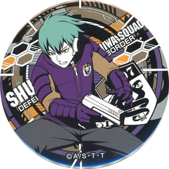 World Trigger Shuji Miwa Dodeka Can Badge Ablaze Buttons [USED]