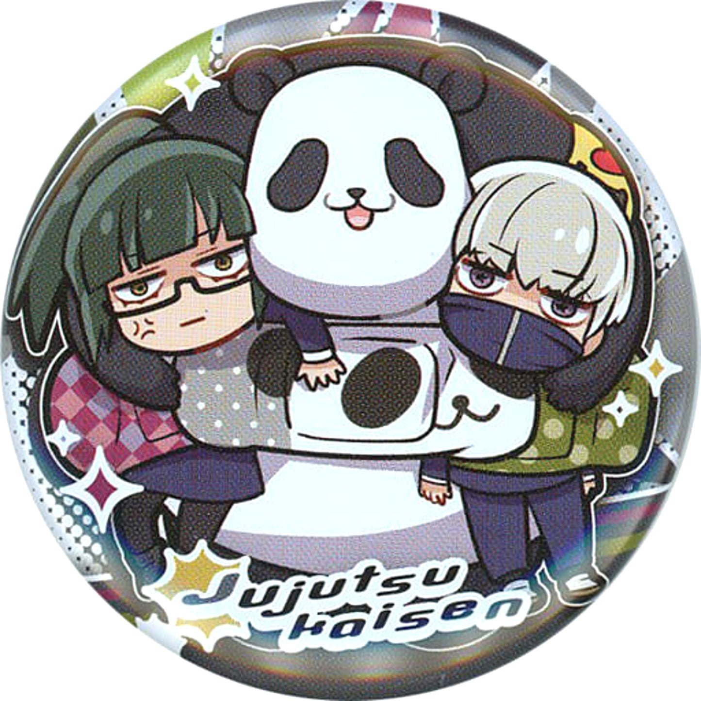 Maki Zenin Toge Inumaki Panda Jujutsu Kaisen Charabanchoukou Button [USED]