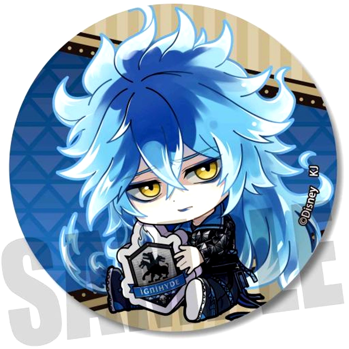 Idia Shroud Disney Twisted Wonderland Trading Button Gyugyutto [USED]