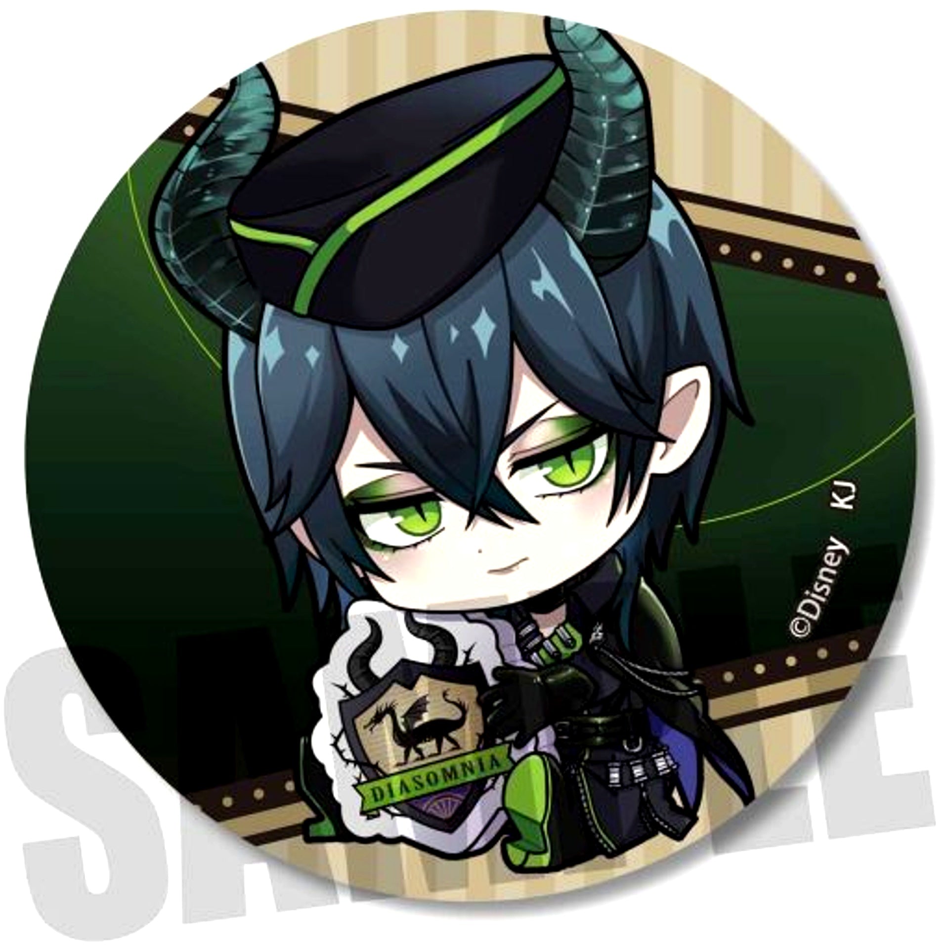 Malleus Draconia Disney Twisted-Wonderland Trading Button Gyugyutto [USED]