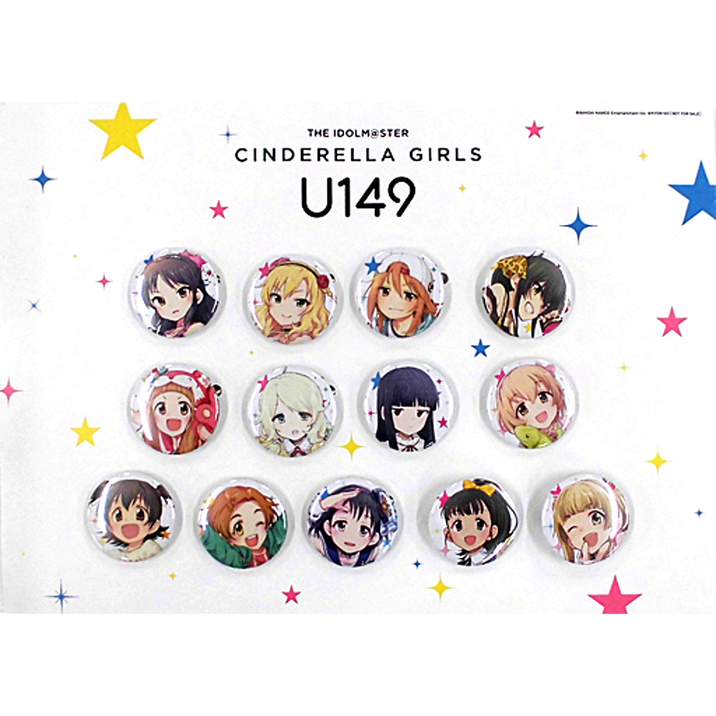 Single Item Original Badge Set of 13 Comics The Idolmaster Cinderella Girls U149 Vol. 6 CyStore Limited Edition Bundle Bonus [USED]
