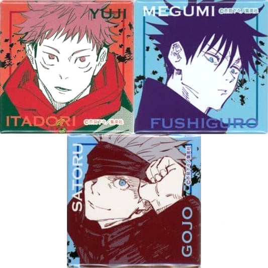 Yuji Itadori & Others Jujutsu Kaisen Set of 3 Original Variety Bag 2021 Square Button Jump Shop Limited [USED]