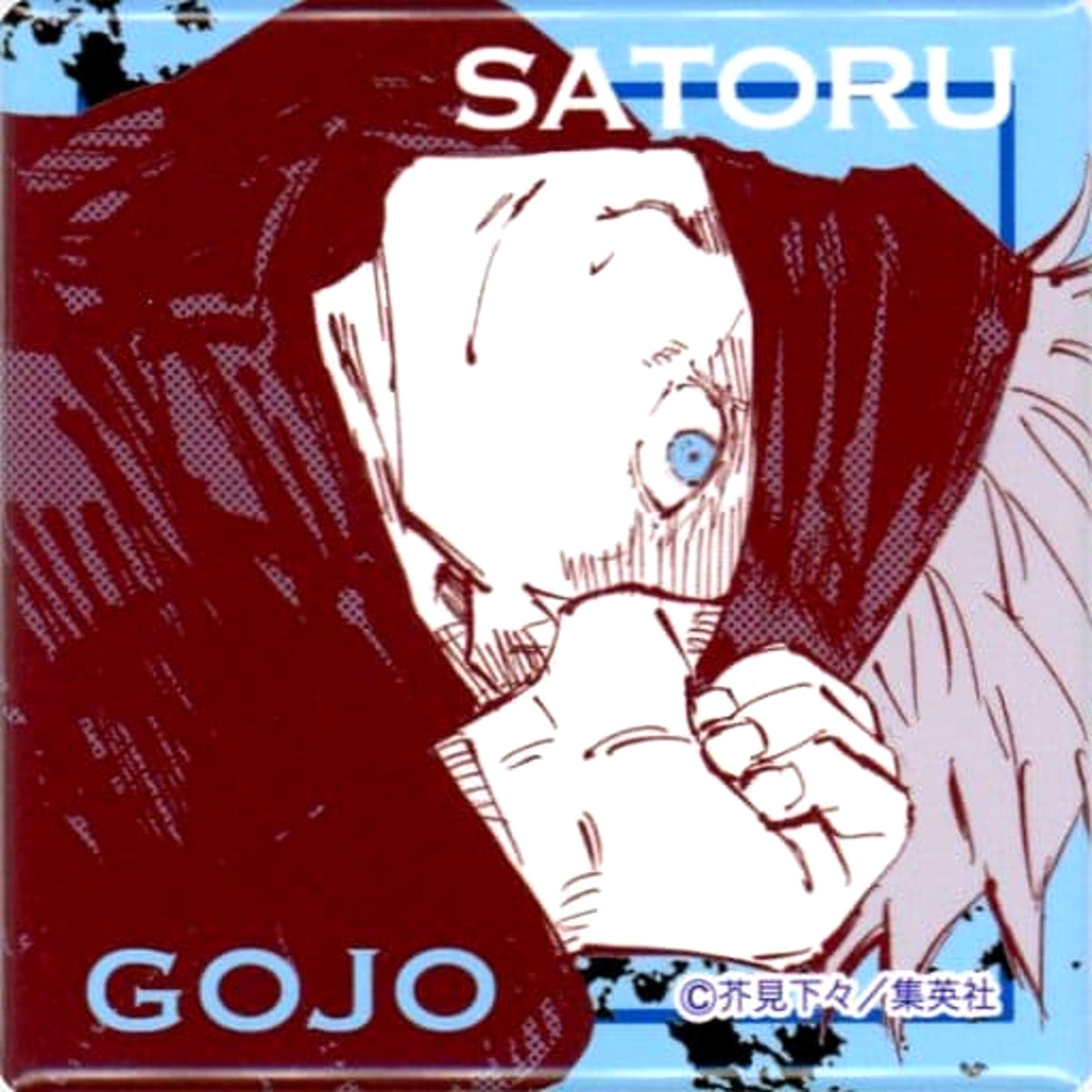 Jujutsu Kaisen Satoru Gojo Square Can Badge Jump Shop Limited Original Variety Bag 2021 Bundled Bonus Buttons [USED]