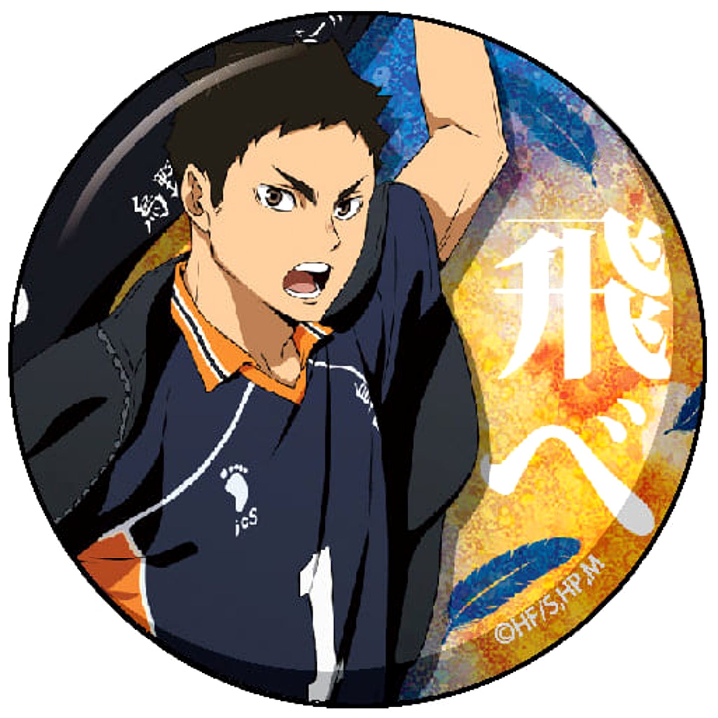 Haikyu!! Daichi Sawamura Glitter Can Badge Collection Buttons [USED]