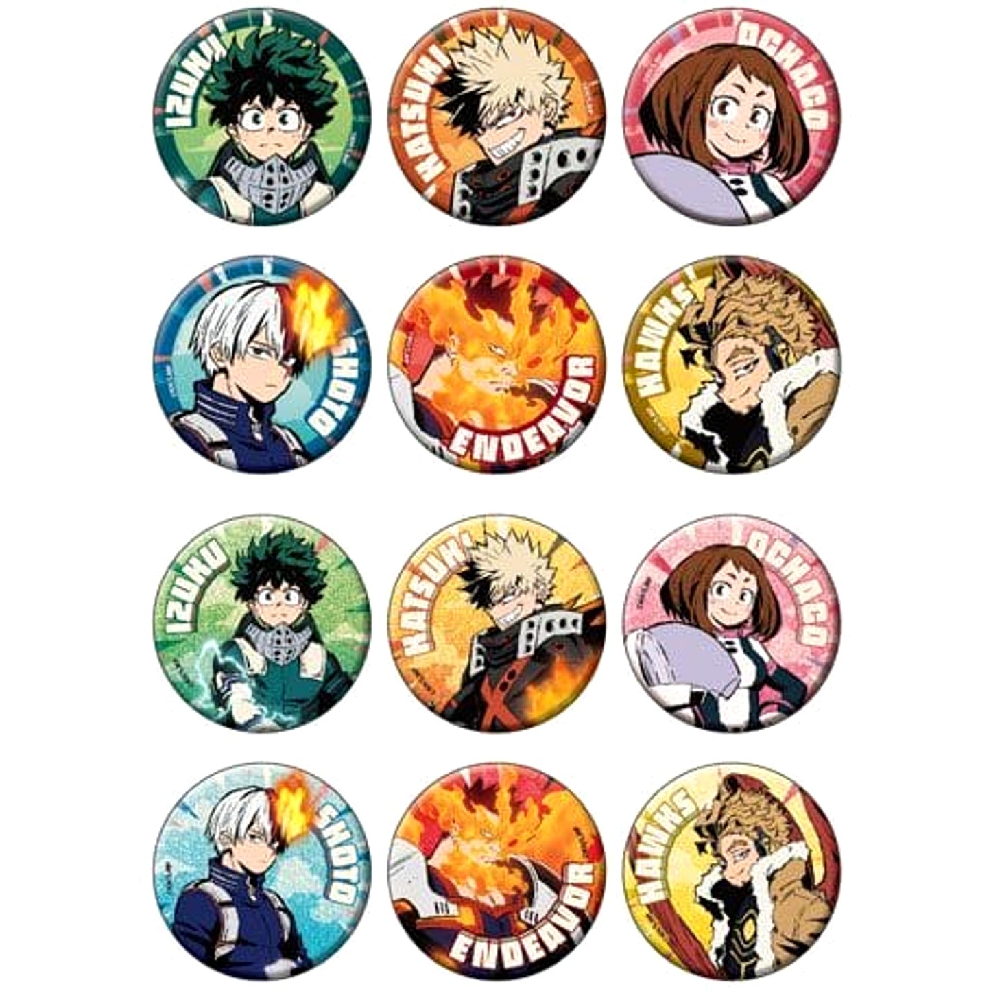 Midoriya & Others My Hero Academia All 12 Types Set Button Collection Showa Note 2021 [USED]
