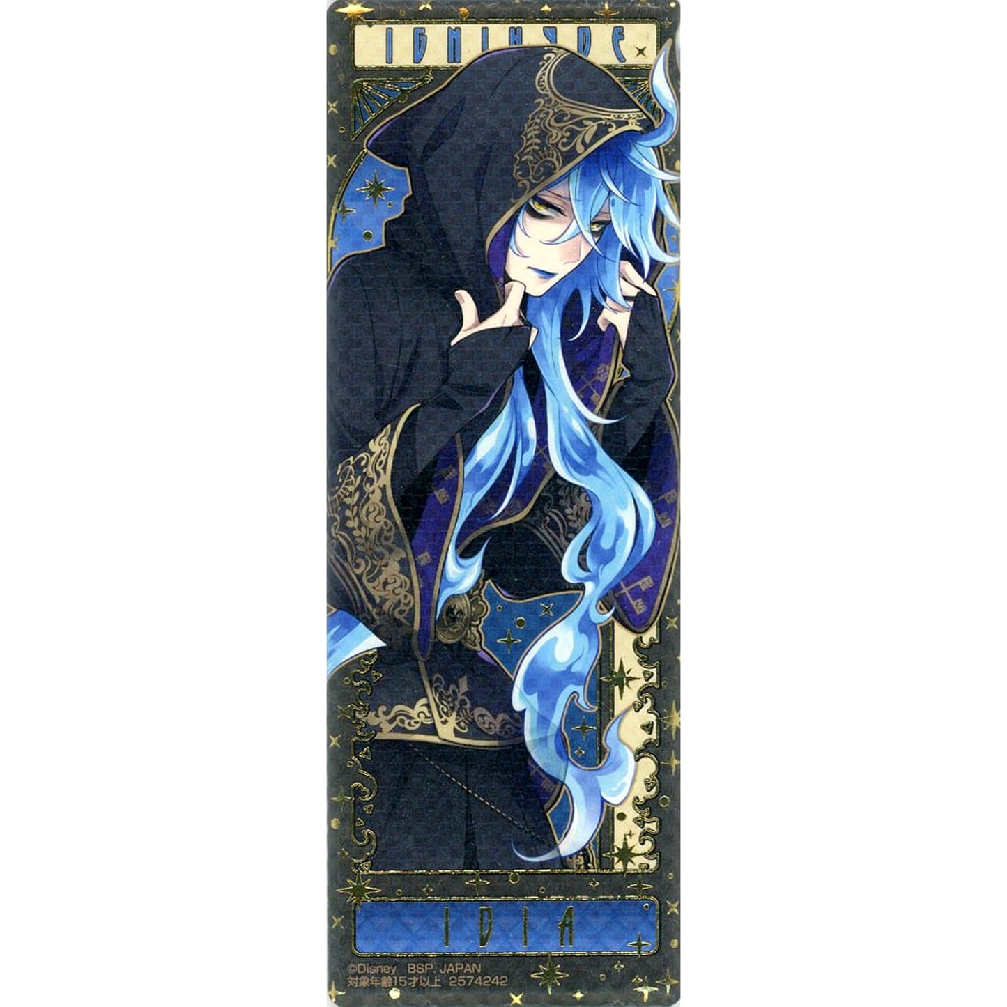 Idia Shroud Disney Twisted-Wonderland Long Square Button Gold leaf style Vol.2 Namco Limited [USED]
