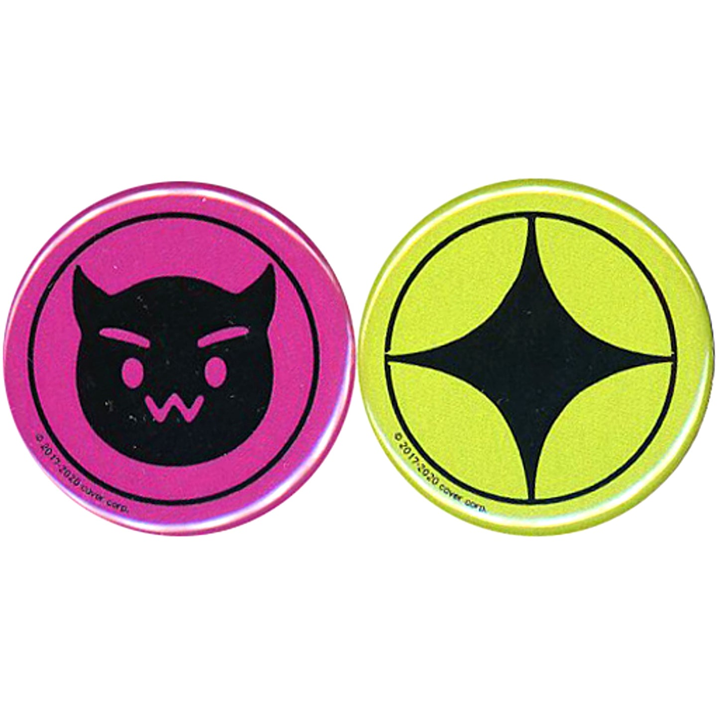 Set of 2 Tokoyami Towa Virtual YouTuber Hololive Button 3D Model Commemorative Goods [USED]