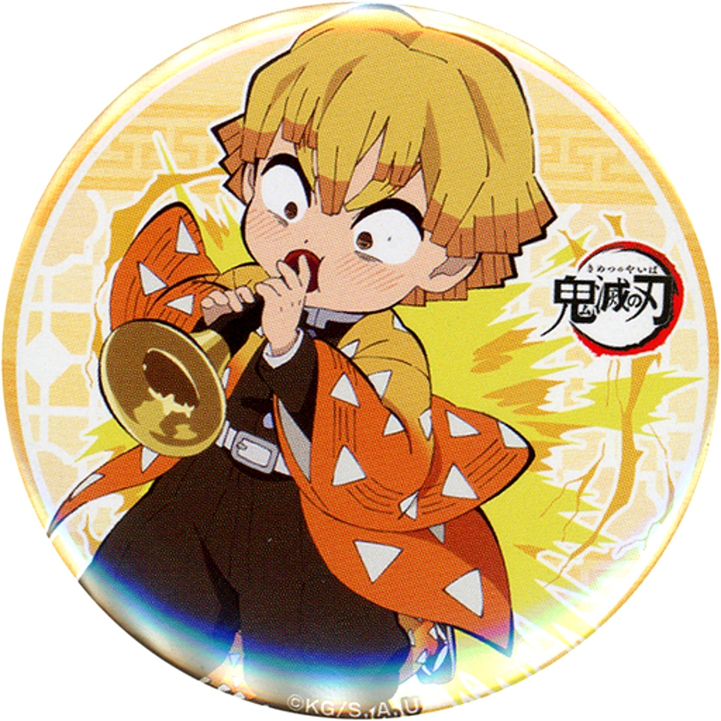 Zenitsu Agatsuma Normal Demon Slayer x ufotable cafe Button Chinese Instrument China Ltd [USED]
