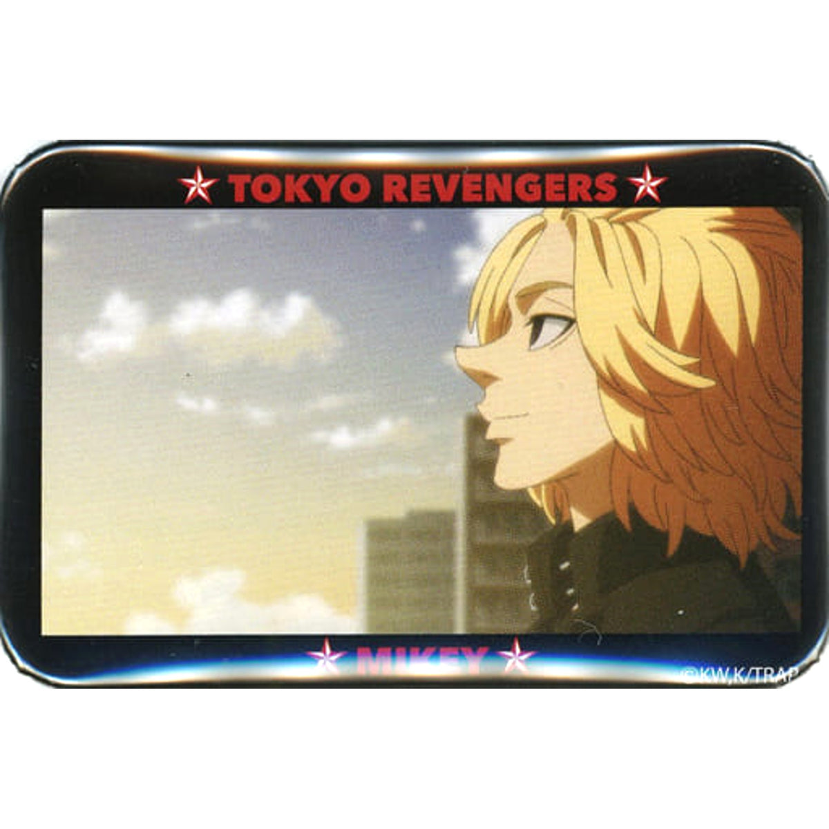 Tokyo Revengers Manjiro Sano Facing Left Evening Trading Mikey Offshot Rectangular Can Badge Buttons [USED]
