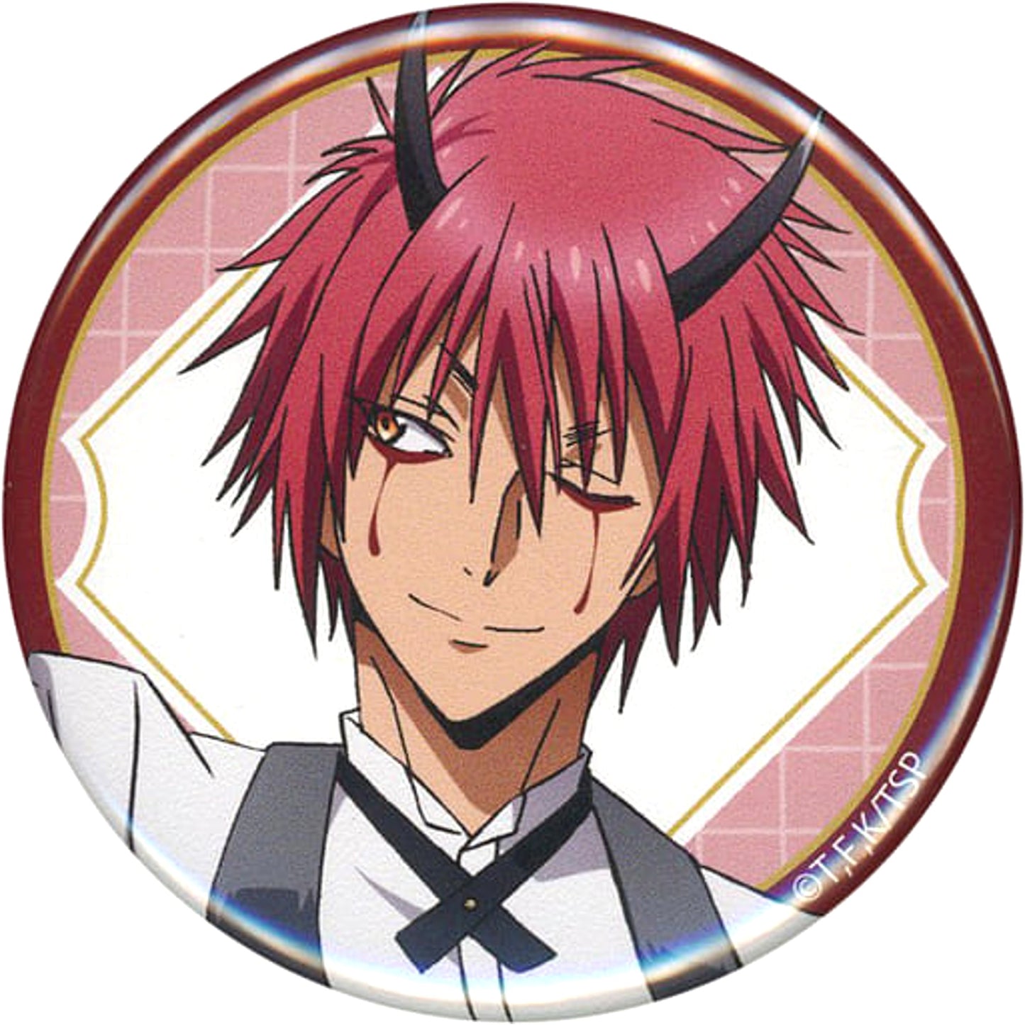 That Time I Got Reincarnated as a Slime Benimaru Natural Proportions Default Style Can Badge Princess Cafe Limited Buttons [USED]