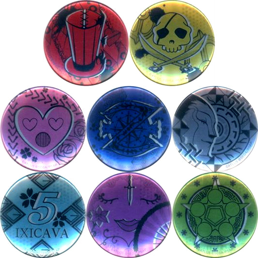 Set of 8 Persona 5 the Animation Character Badge Collection Motif Design [USED]