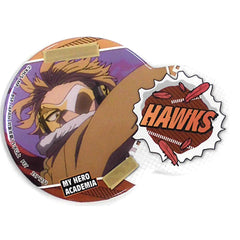My Hero Academia Hawks Nikoichi Can Badge Buttons [USED]