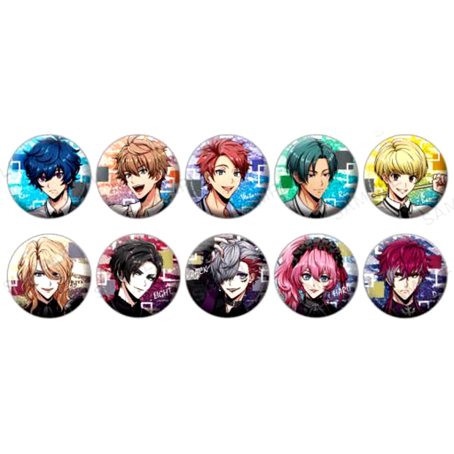 Set of 10 ARGONAVIS from BanG Dream AAside Trading Hologram Button Practice Ver. Vol.1 [USED]