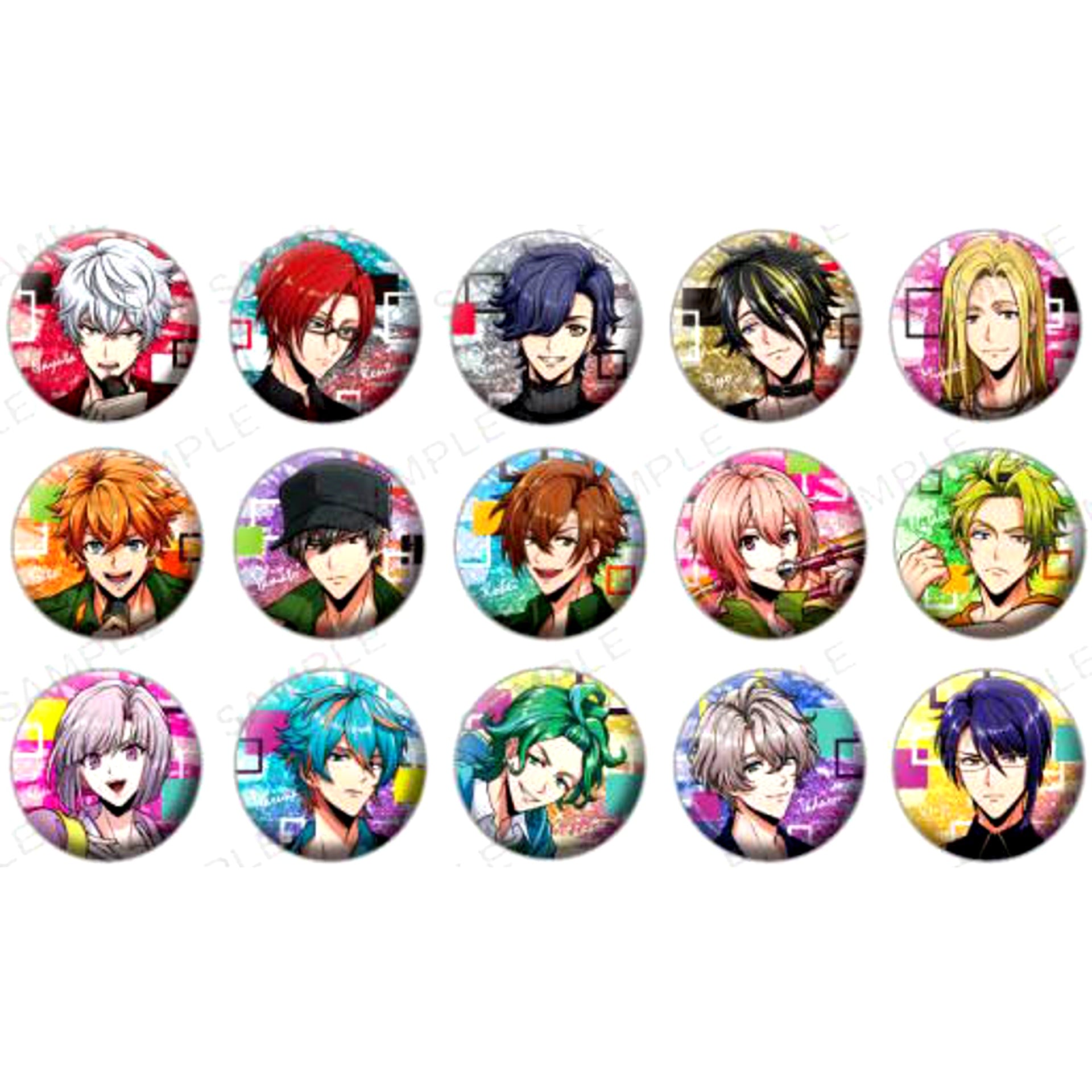 Set of 15 ARGONAVIS from BanG Dream AAside Trading Hologram Button Practice Ver. Vol.2 [USED]