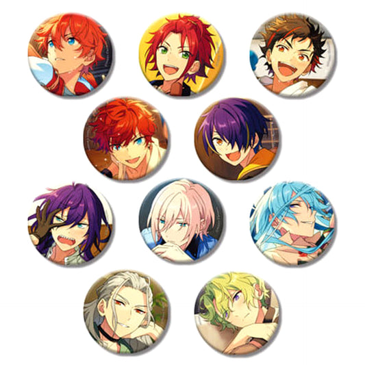 Eichi Tenshouin & Others Ensemble Stars!! All 10 Types Set Evecolle Button 2020 Spring Casual Side [USED]