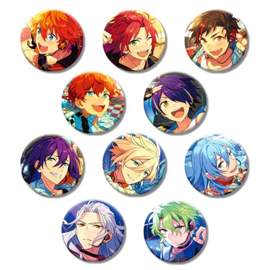 Subaru Akehoshi & Others Ensemble Stars!! All 10 Types Set Evecolle Button 2020 Spring Idol Side [USED]
