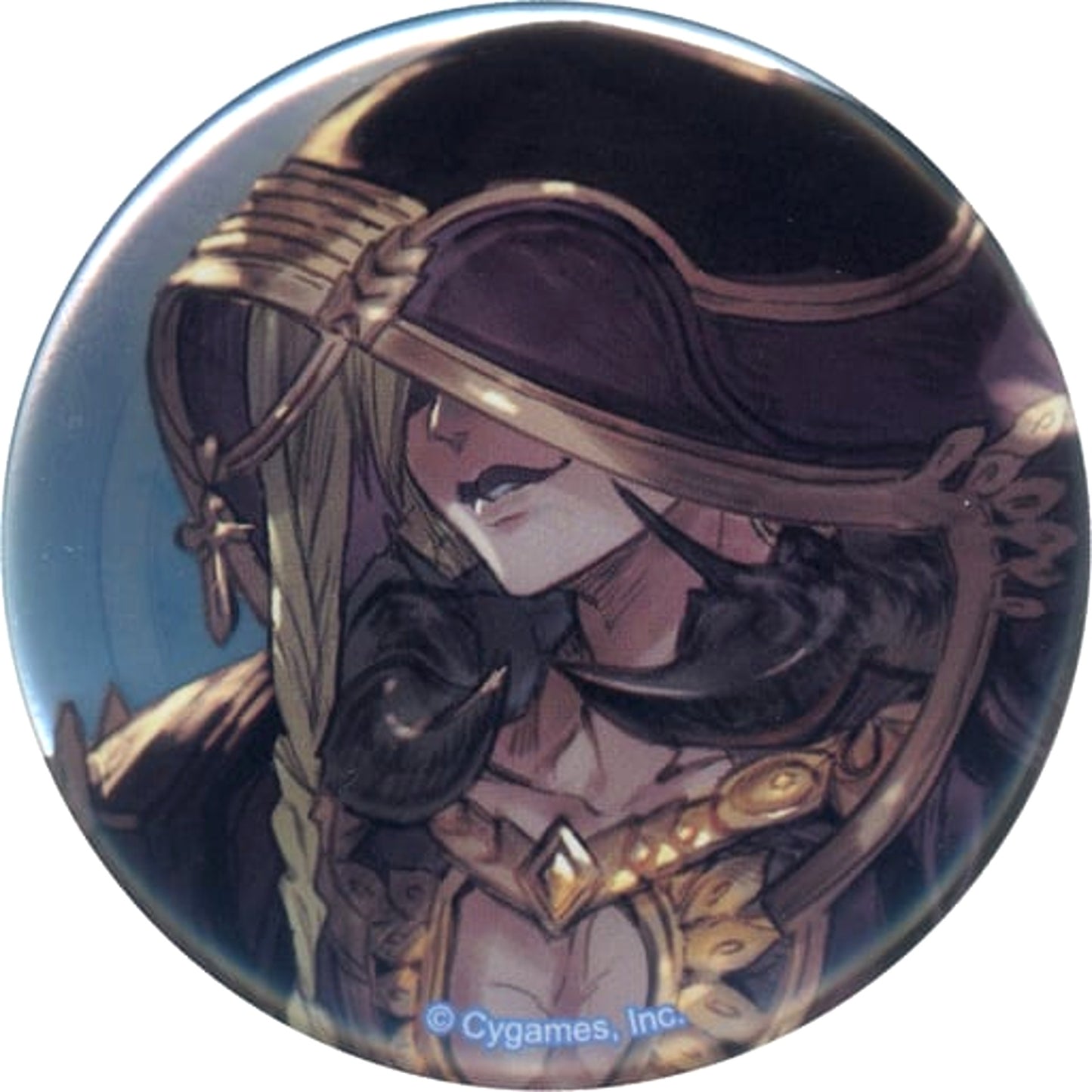 Granblue Fantasy Hooded Figure 06 Original Version Character Badge Collection Why is The Sky Blue Buttons [USED]