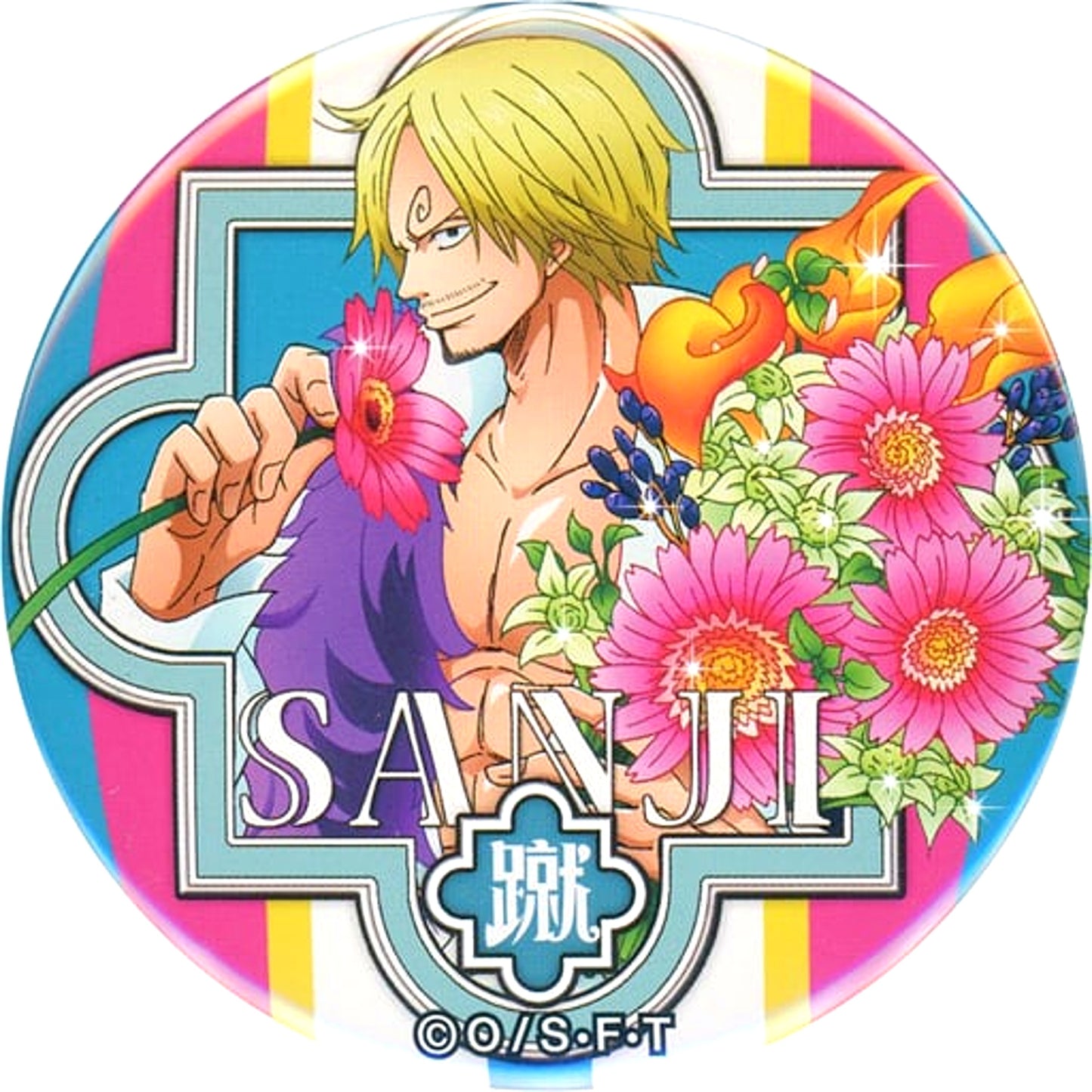Sanji One Piece Yakara Button Vol.8 MATSURI [USED]