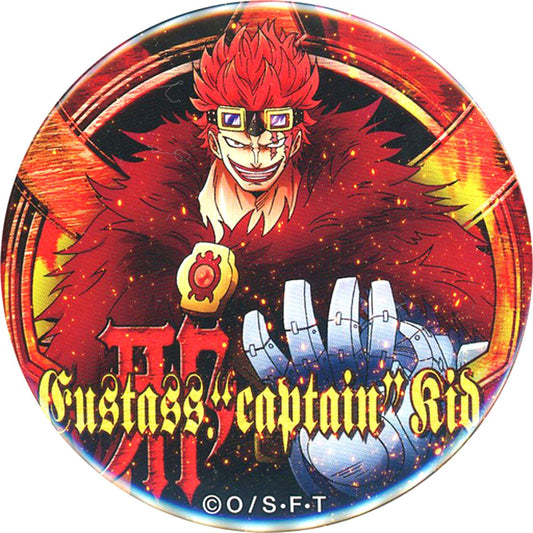 Eustass Kid One Piece Yakara Button 8th Wave MATSURI [USED]
