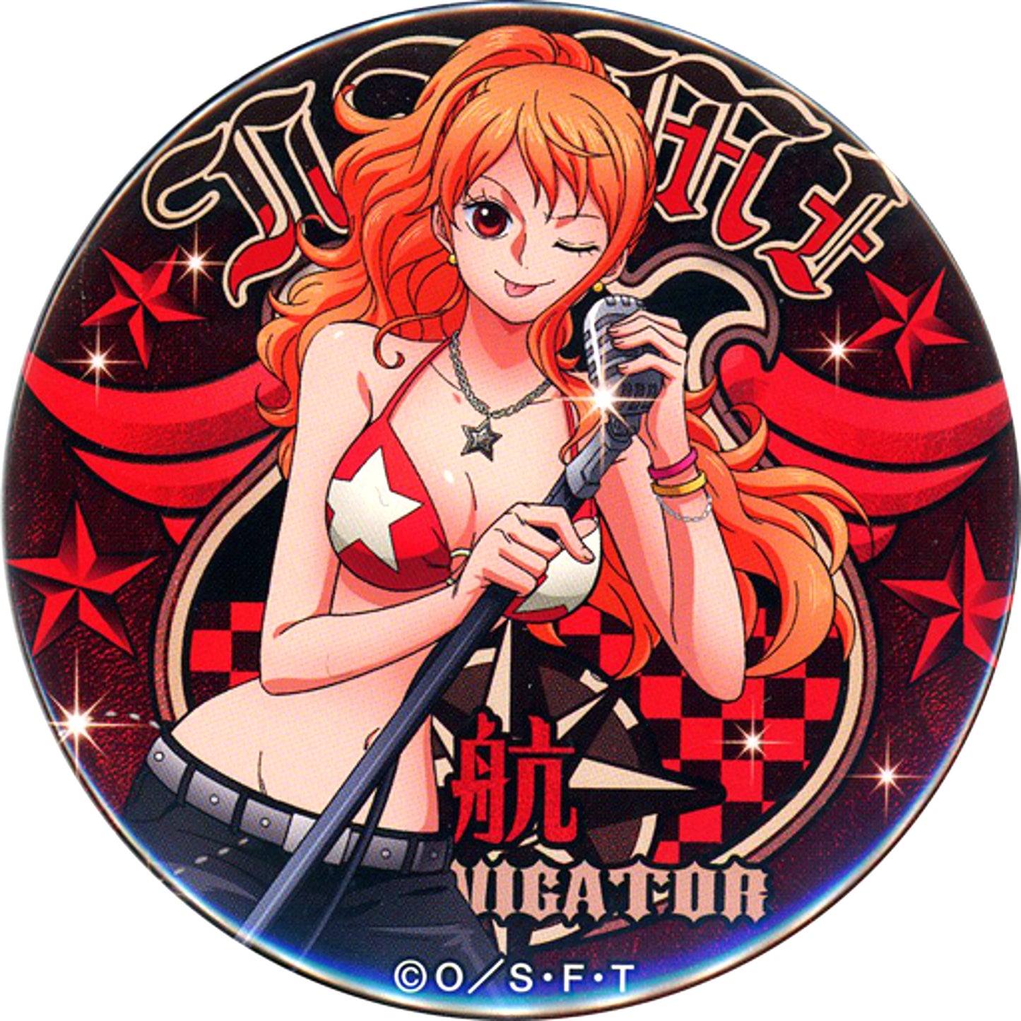 Nami One Piece YAKARA Button Vol.15 MUSIC [USED]