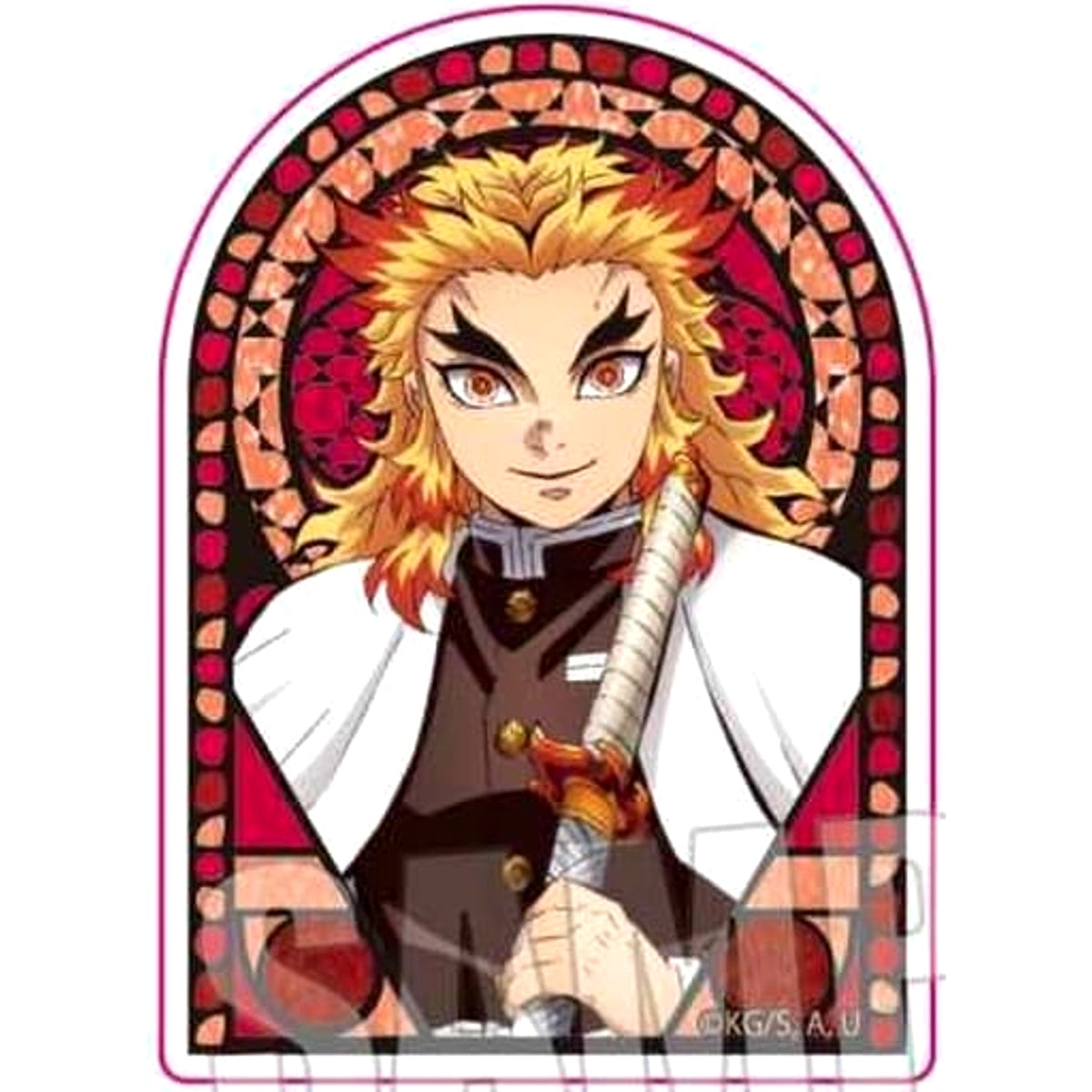 Demon Slayer: Kimetsu no Yaiba Kyojuro Rengoku A Standee Acrylic Badge Buttons [USED]