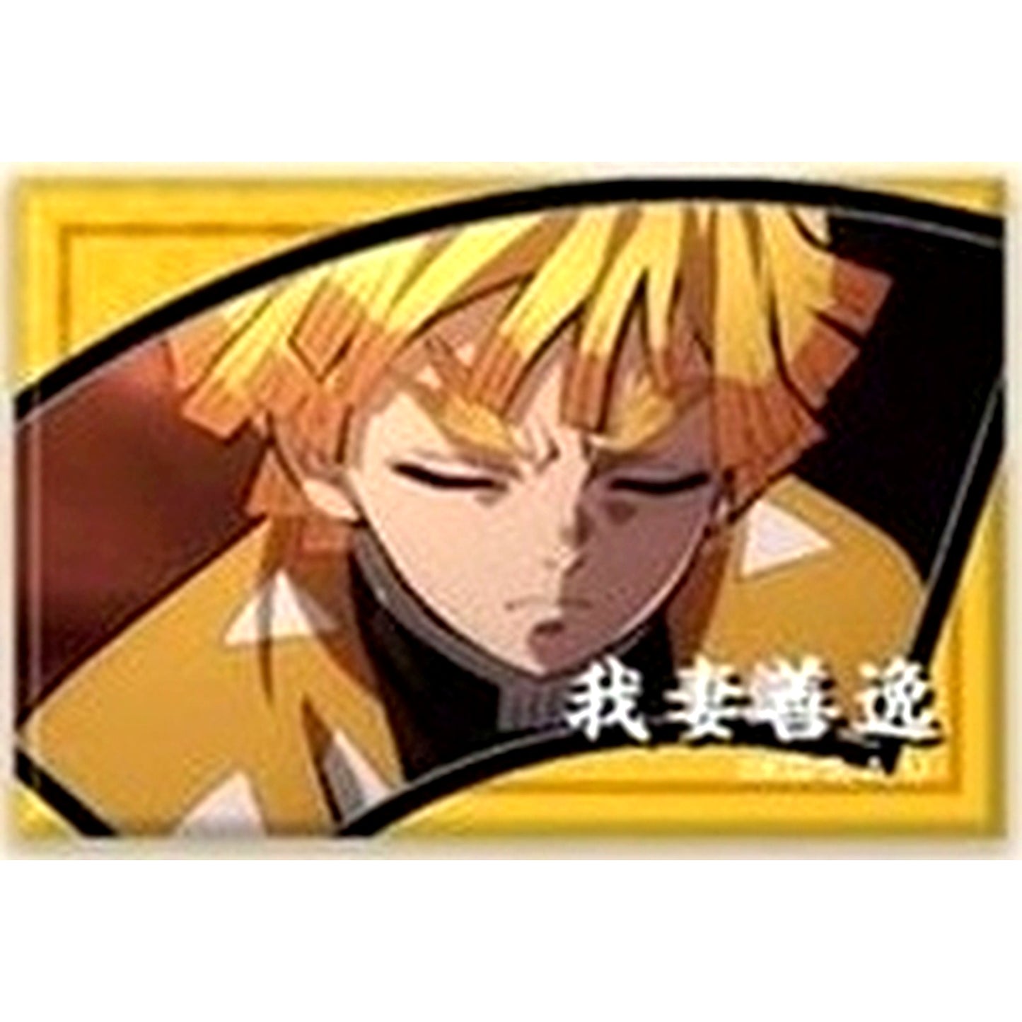 Zenitsu Agatsuma Demon Slayer: Kimetsu no Yaiba Square Button Vol.2 [USED]