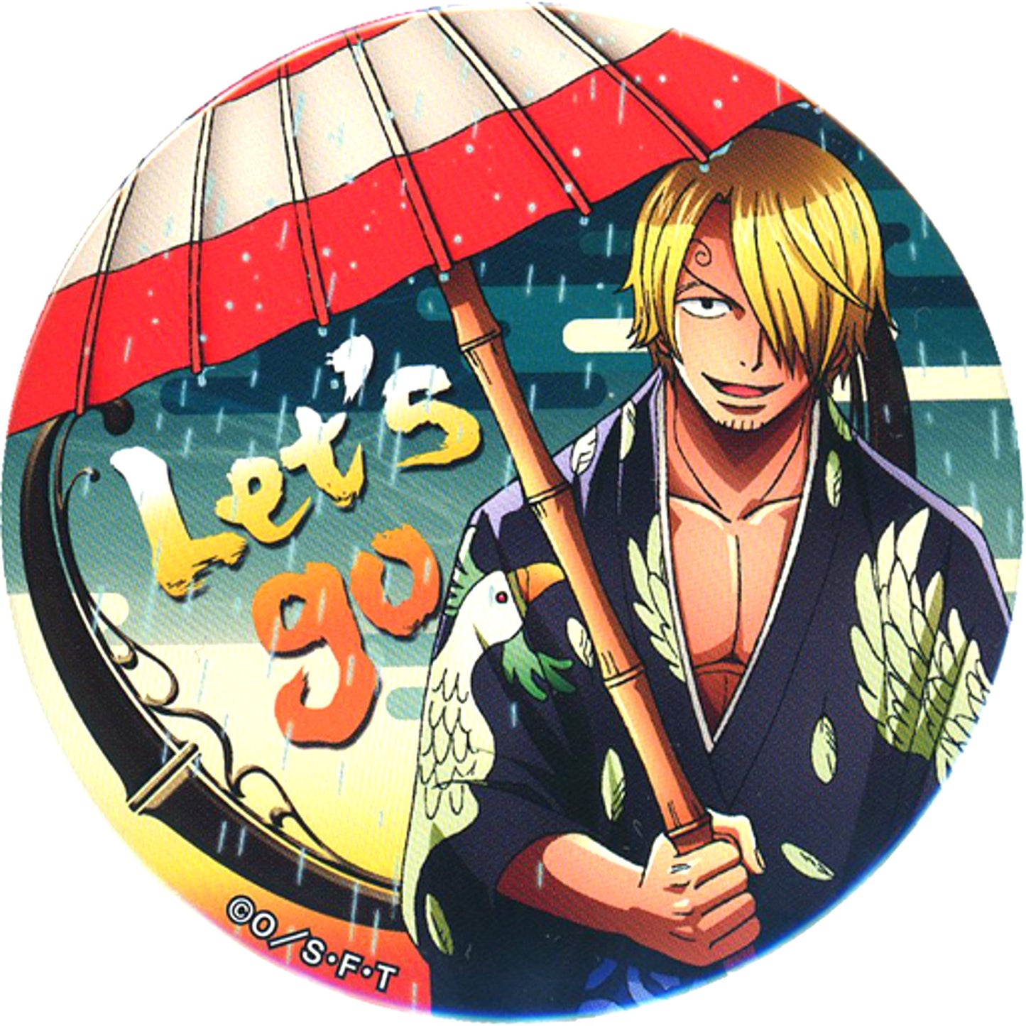 Sanji Kimono One Piece Yakara Button SANJI Mugiwara Store Limited [USED]
