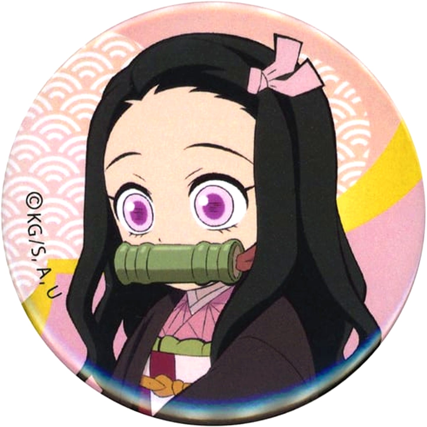 Nezuko Kamado Mini Character Demon Slayer x Asakusa Collabo Event Button [USED]