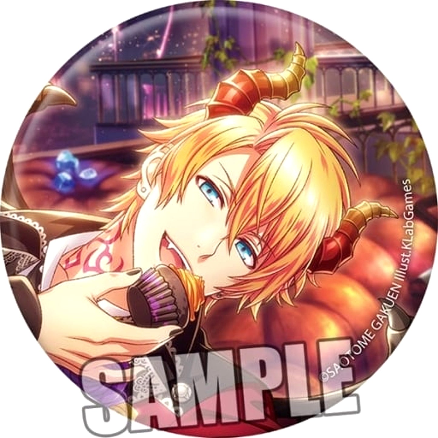 Uta no Prince Sama Sho Kurusu Trading Can Badge Sugary Little Devil Halloween Another Shot Ver. Buttons [USED]