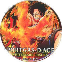 One Piece Portgas D. Ace Yakara Can Badge Part 12 Power Buttons [USED]