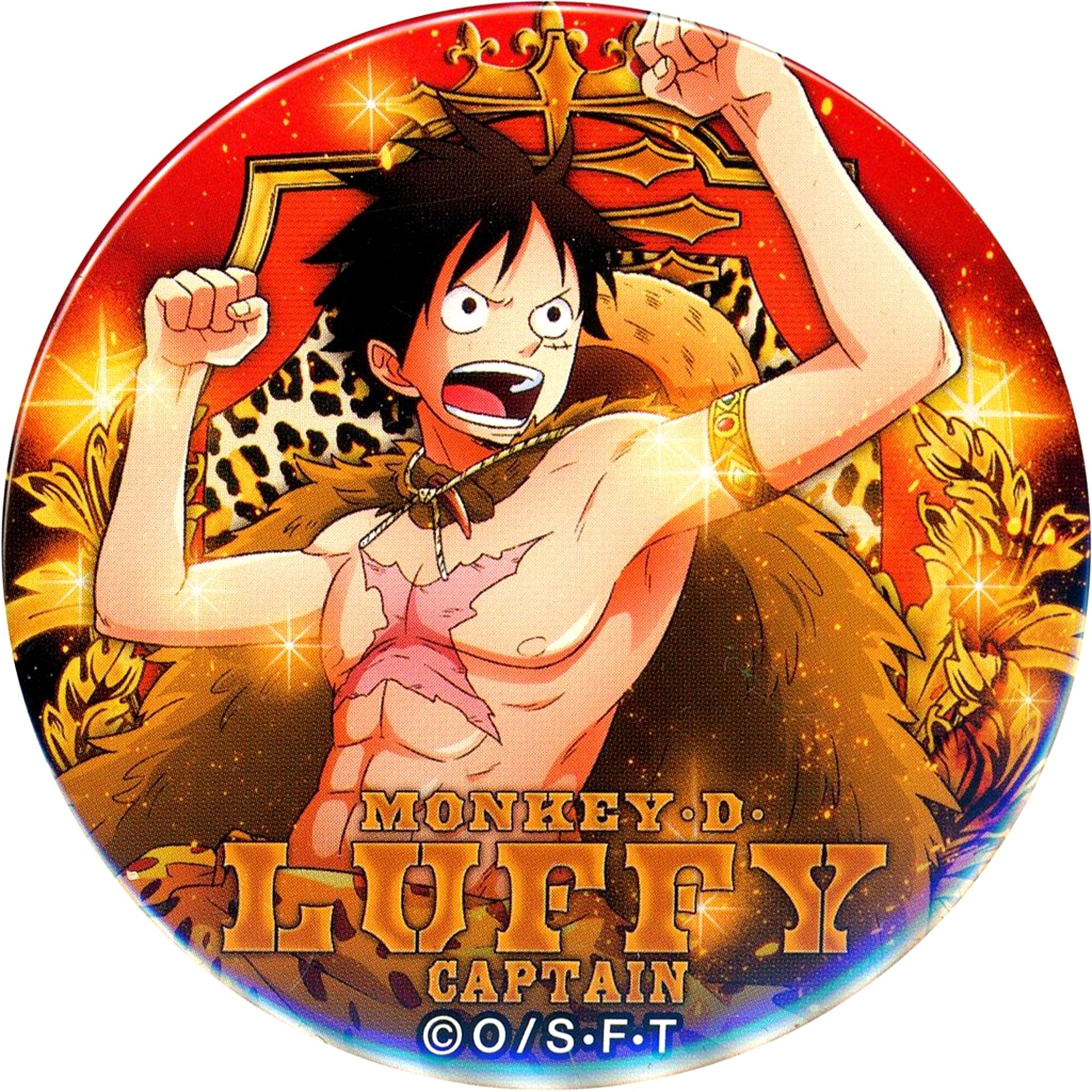 Monkey D. Luffy One Piece Yakara Button Vol.10 BEAST [USED]