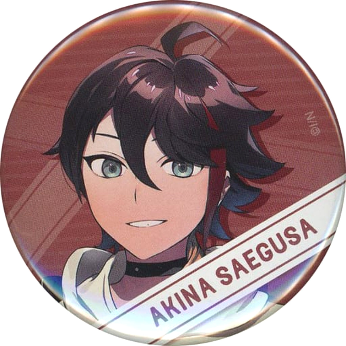VTuber Nijisanji Akina Saegusa Normal Costume Random Can Badge 56mm Shibuya Tsutaya Limited Buttons [USED]