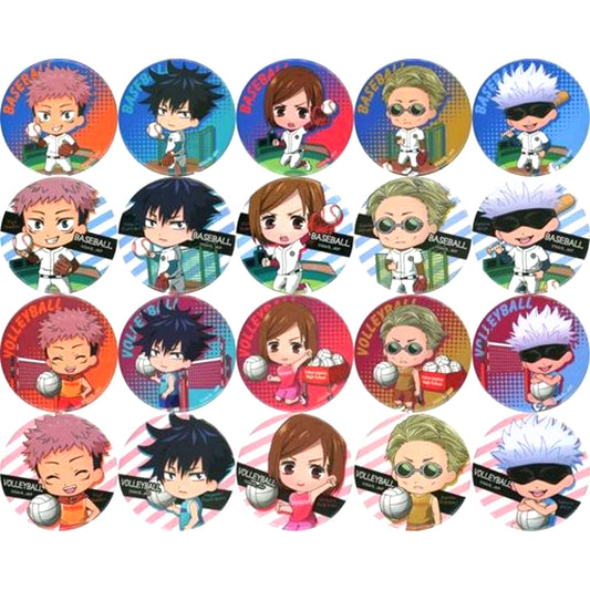 Set of 20 Jujutsu Kaisen Club Activity Series Button Baseball Volleyball [USED]
