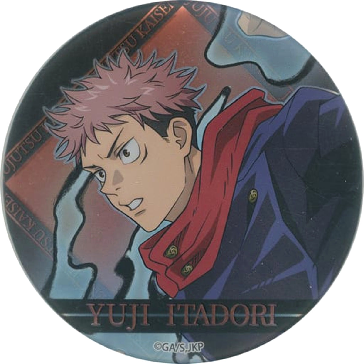 Jujutsu Kaisen Yuji Itadori Can Badge Decoration Specifications Tokkyu Jurei o Tobatsu Seyo! Limited Buttons [USED]
