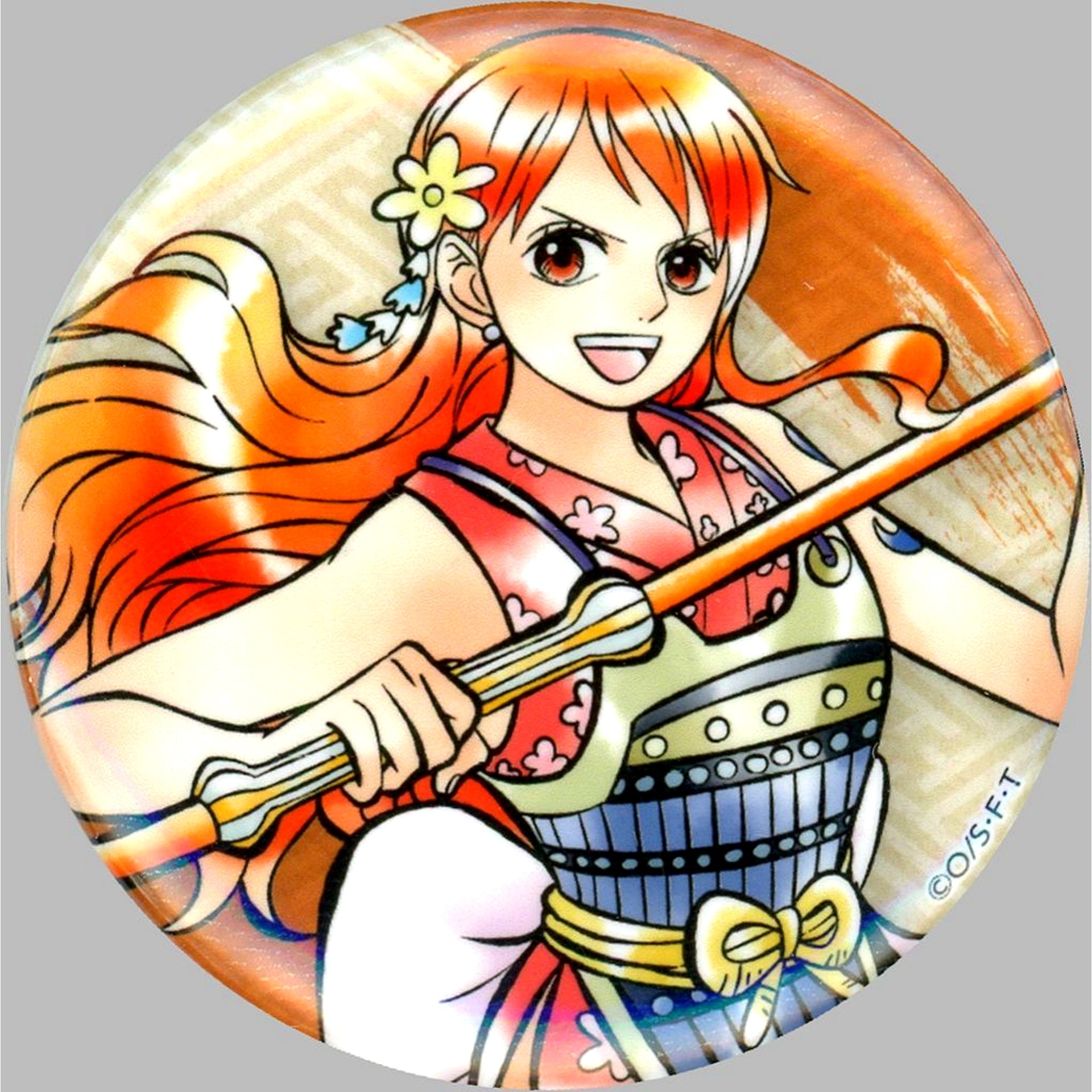 Nami One Piece Mugiwara Store Branch in Marui Trading Button [USED]