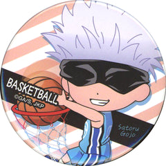 Jujutsu Kaisen Satoru Gojo Basketball Background: Stripes Club Activities Series Can Badge Soccer / Basketball Buttons [USED]
