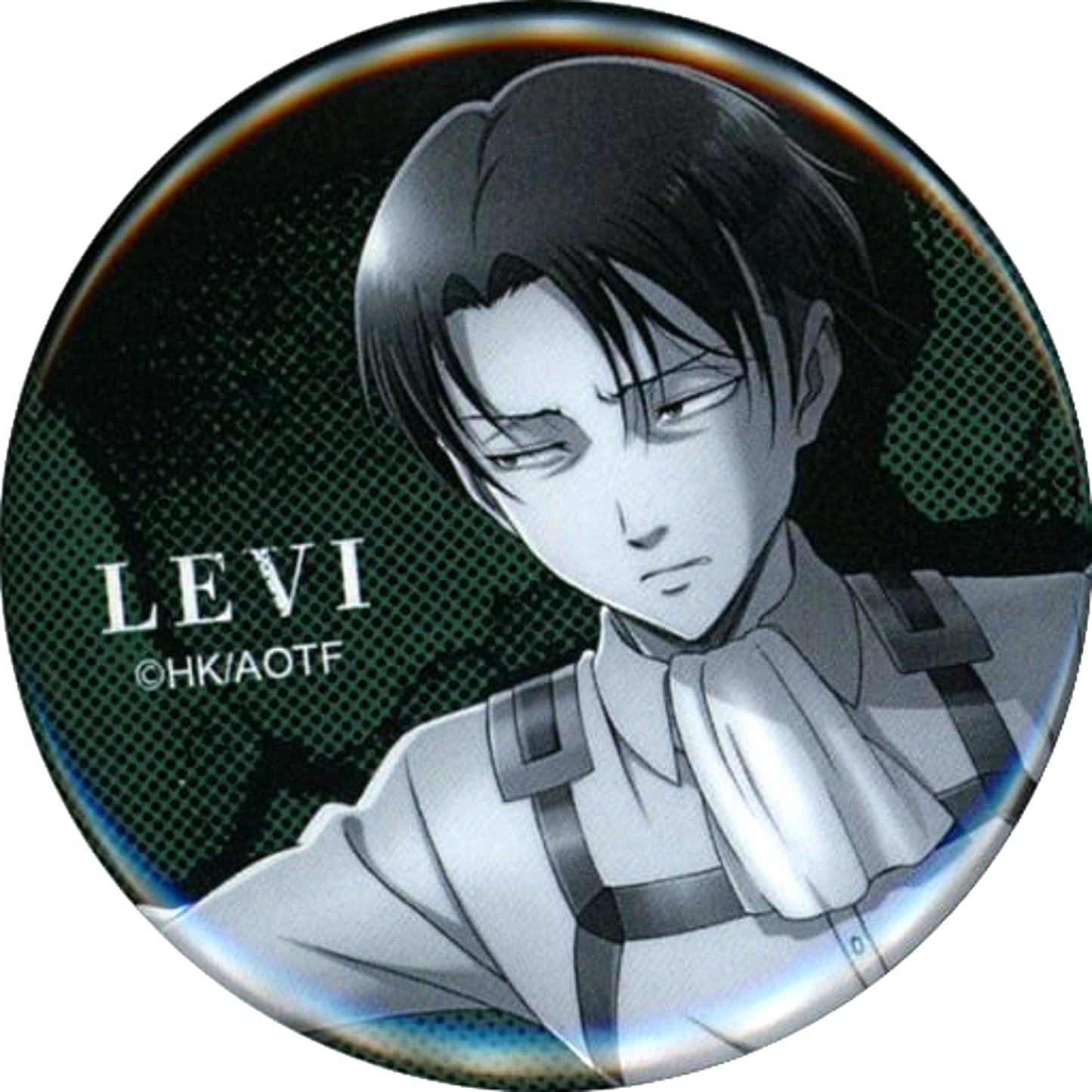 Levi Ackerman Name Included Sea Ver. Attack on Titan Button [USED]